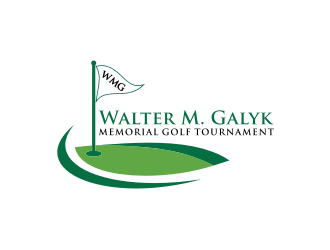 Walter M. Galyk Memorial Golf Tournament logo design by johana