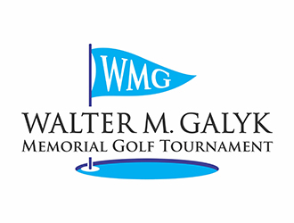 Walter M. Galyk Memorial Golf Tournament logo design by gitzart