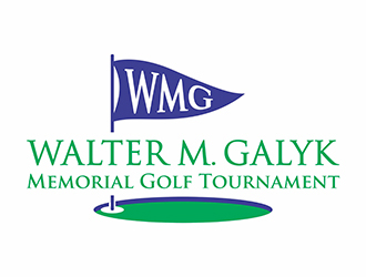 Walter M. Galyk Memorial Golf Tournament logo design by gitzart