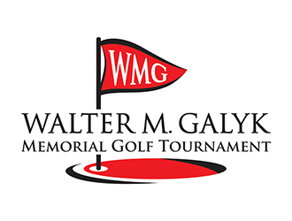 Walter M. Galyk Memorial Golf Tournament logo design by gitzart