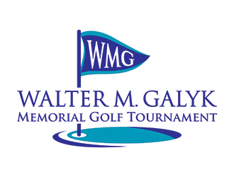 Walter M. Galyk Memorial Golf Tournament logo design by gitzart