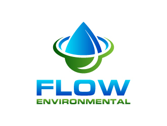 Flow Environmental logo design by GRB Studio