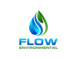 Flow Environmental logo design by GRB Studio
