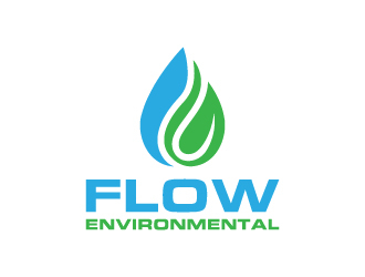 Flow Environmental logo design by GRB Studio