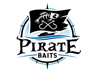 Pirate Bait Company logo design by haze