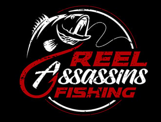 Reel Assassins Fishing logo design by DreamLogoDesign