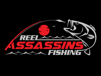 Reel Assassins Fishing logo design by DreamLogoDesign
