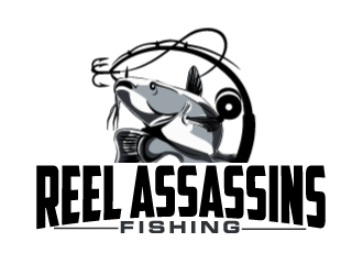 Reel Assassins Fishing logo design by ElonStark