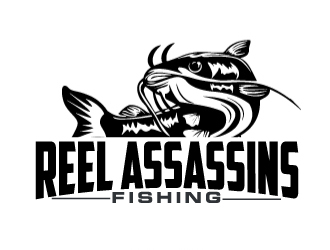 Reel Assassins Fishing logo design by ElonStark