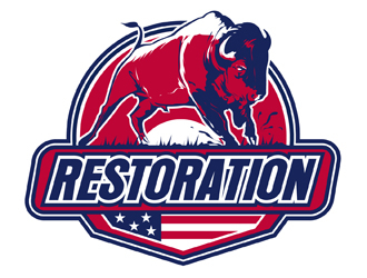 Restoration logo design by DreamLogoDesign