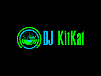 DJ KitKat logo design by luckyprasetyo