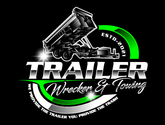 Trailer trash junk removal  logo design by Suvendu