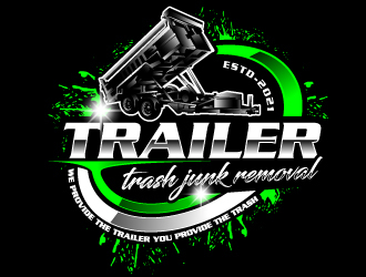 Trailer trash junk removal  logo design by Suvendu