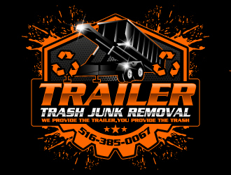 Trailer trash junk removal  logo design by Suvendu