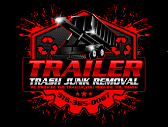 Trailer trash junk removal  logo design by Suvendu