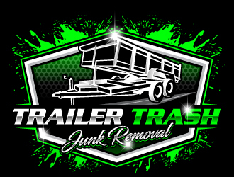Trailer trash junk removal  logo design by Suvendu