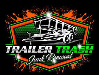 Trailer trash junk removal  logo design by Suvendu