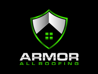 Armor All Roofing logo design by GassPoll