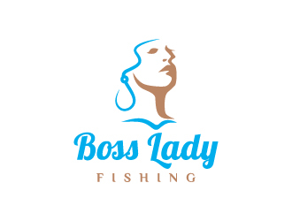 Boss Lady Fishing logo design by sakarep