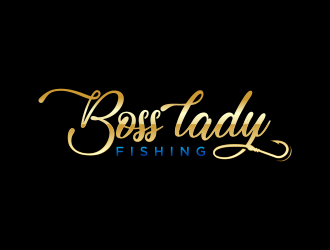 Boss Lady Fishing logo design by hidro