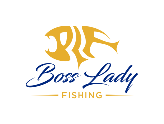 Boss Lady Fishing logo design by qqdesigns