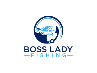 Boss Lady Fishing logo design by changcut