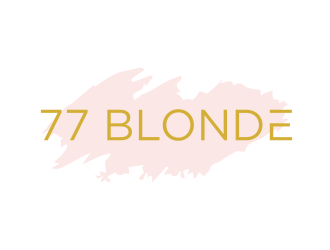 77 Blonde logo design by GassPoll