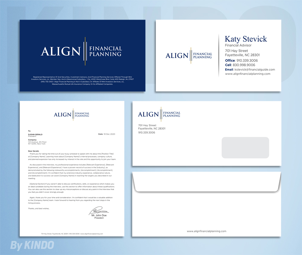 Align Financial Planning logo design by Kindo
