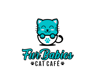 Fur Babies Cat Cafe logo design by jm77788