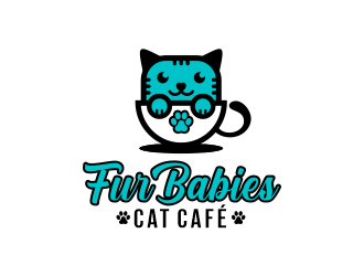 Fur Babies Cat Cafe logo design by jm77788