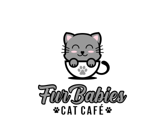 Fur Babies Cat Cafe logo design by jm77788