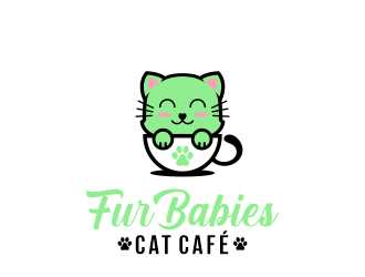 Fur Babies Cat Cafe logo design by jm77788
