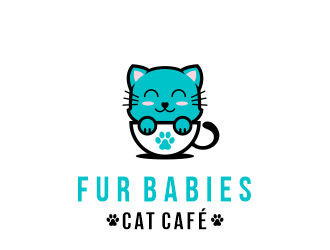 Fur Babies Cat Cafe logo design by jm77788