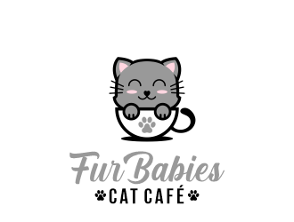 Fur Babies Cat Cafe logo design by jm77788