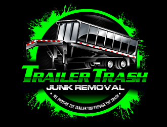 Trailer trash junk removal  logo design by Suvendu