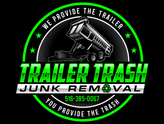 Trailer trash junk removal  logo design by Suvendu