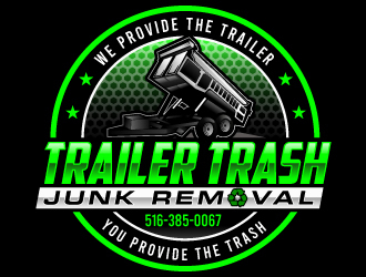 Trailer trash junk removal  logo design by Suvendu