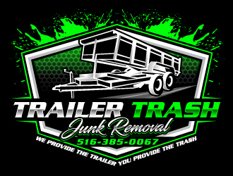 Trailer trash junk removal  logo design by Suvendu