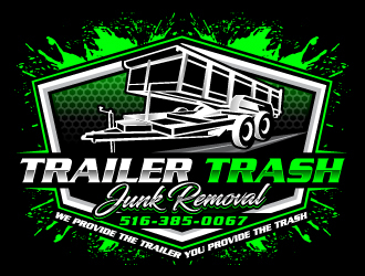 Trailer trash junk removal  logo design by Suvendu
