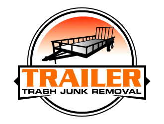 Trailer trash junk removal  logo design by karjen