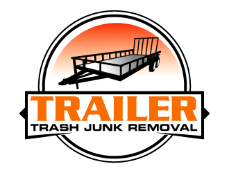 Trailer trash junk removal  logo design by KDesigns