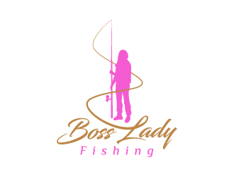 Boss Lady Fishing logo design by sakarep