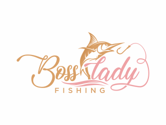 Boss Lady Fishing logo design by hidro