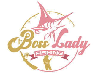 Boss Lady Fishing logo design by uttam