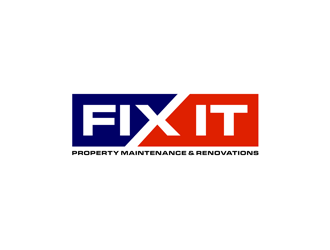 Fix It Property Maintenance & Renovations  logo design by alby