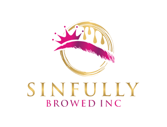 Sinfully Browed Inc. logo design by banaspati
