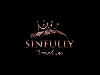 Sinfully Browed Inc. logo design by haidar