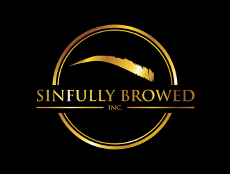 Sinfully Browed Inc. logo design by GassPoll