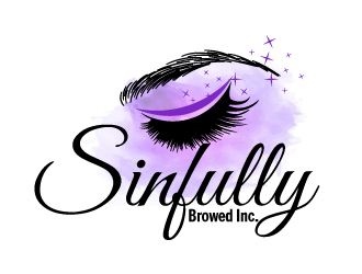 Sinfully Browed Inc. logo design by ElonStark