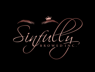 Sinfully Browed Inc. logo design by GassPoll